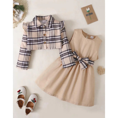 Baby girl 2 pc dress with jacket set FSH