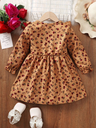 Toddler girls flower dress