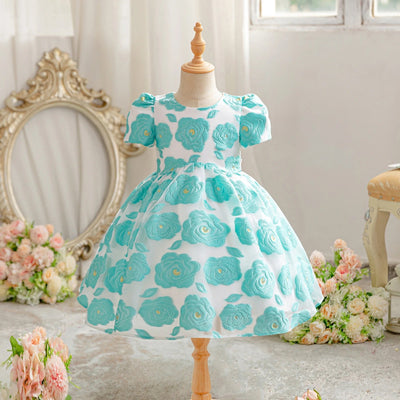 Girls flower dress with bow tie FSH