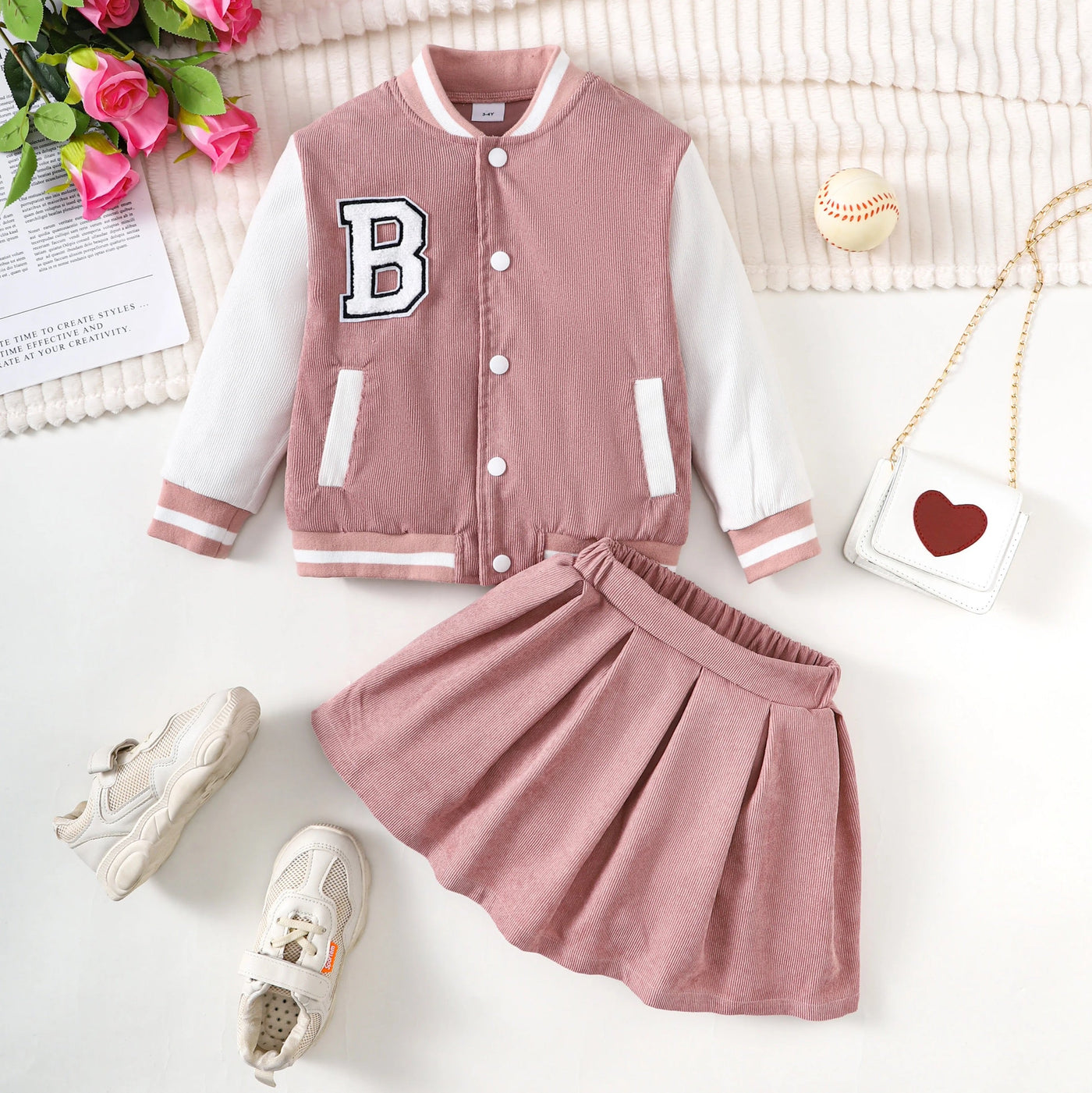 Girls skirt set with jacket FSH