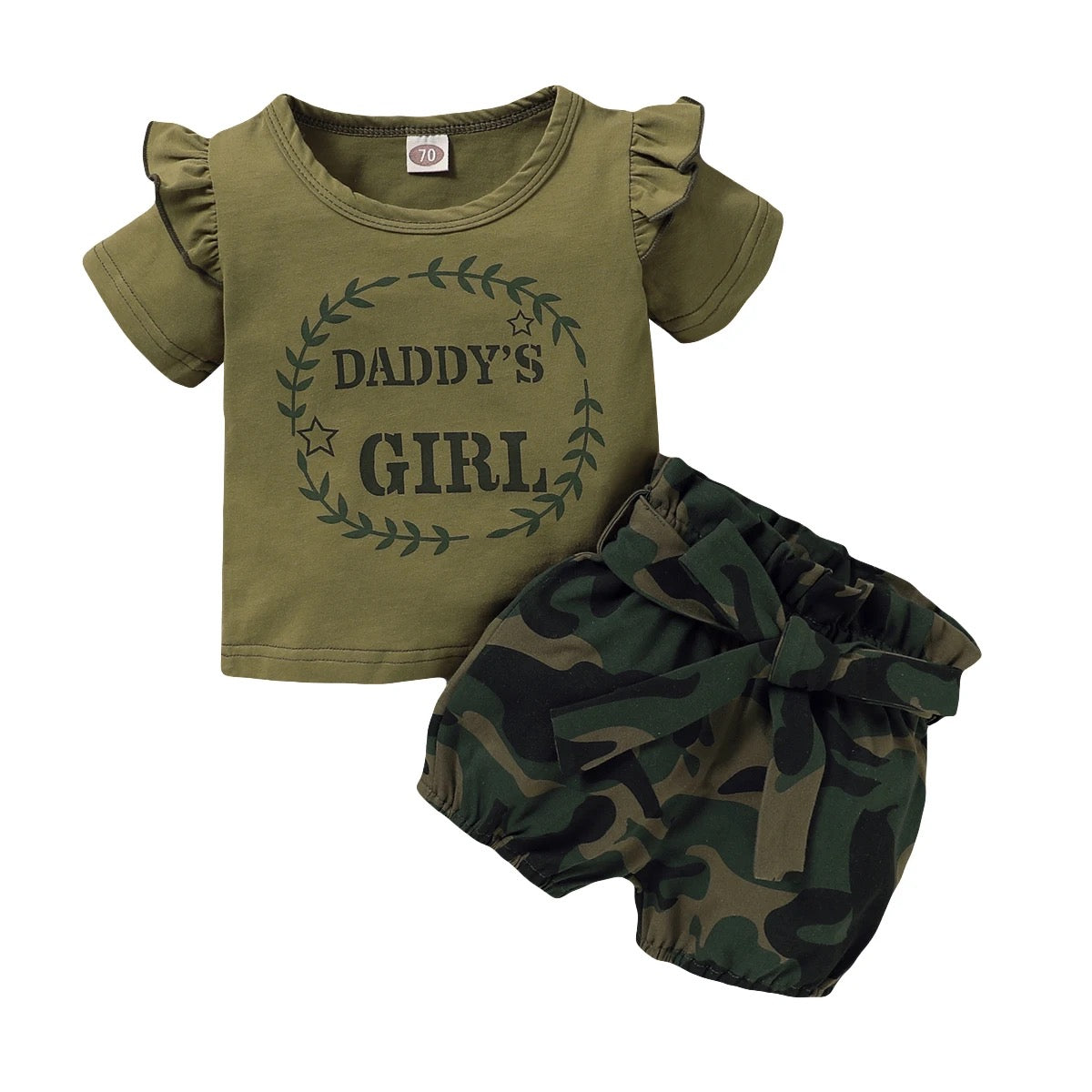 Toddler ruffle short set FSH
