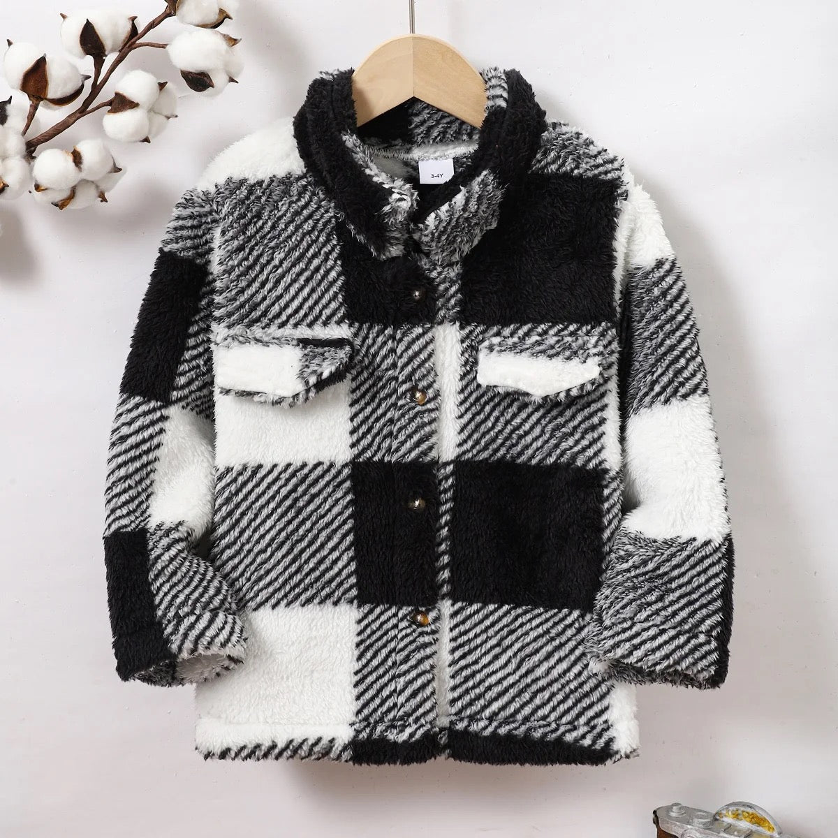 Kids winter button down jacket for boys FSH