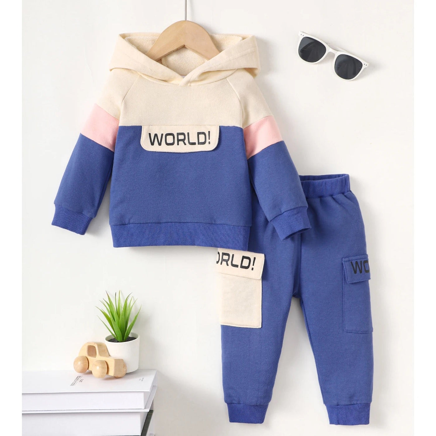 2 pc sweatsuit winter hoodie set FSH