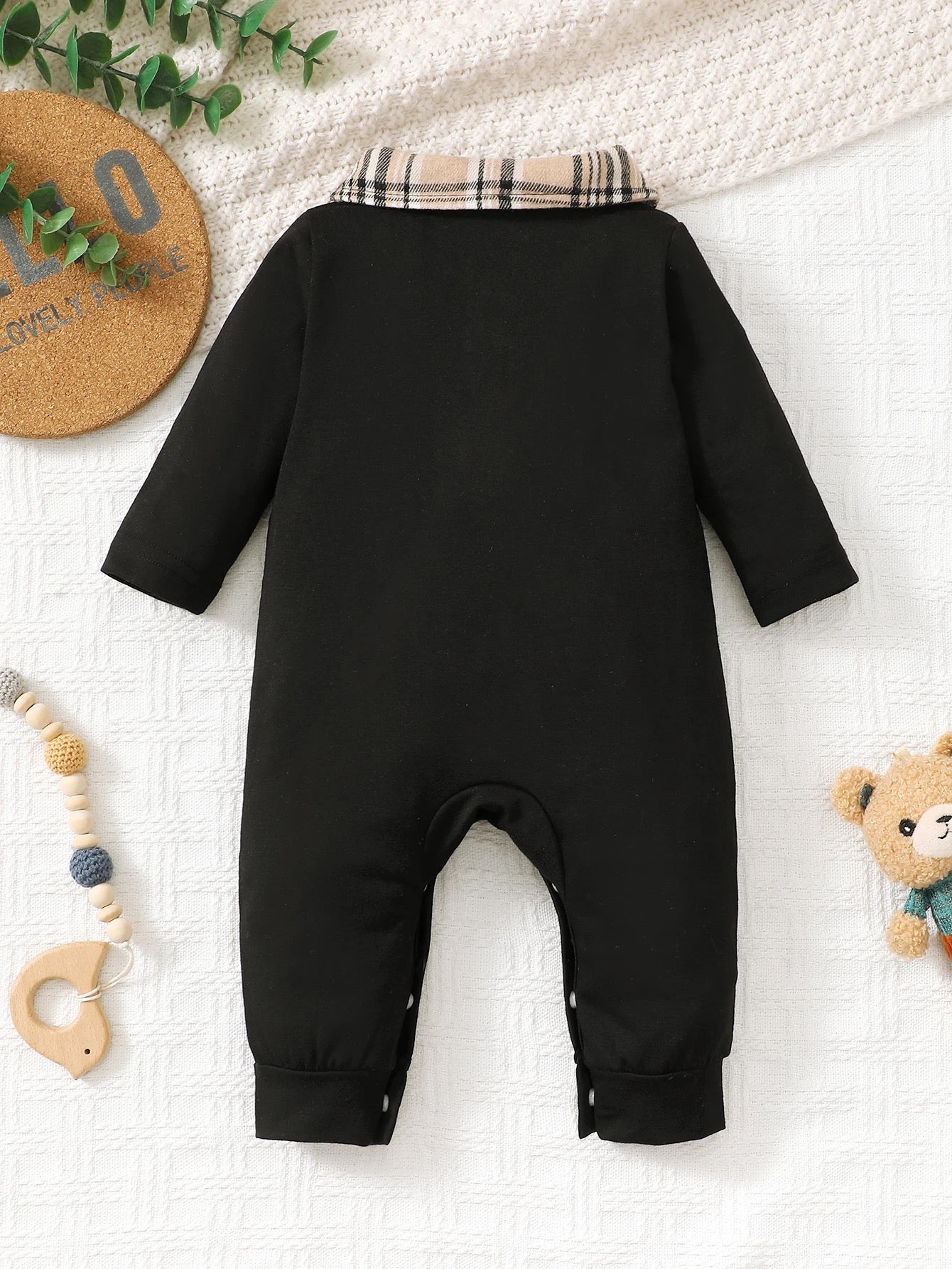 Infants plaid jumpsuit FSH