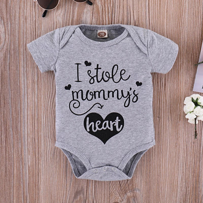 Infants short sleeve letter print shirt FSH