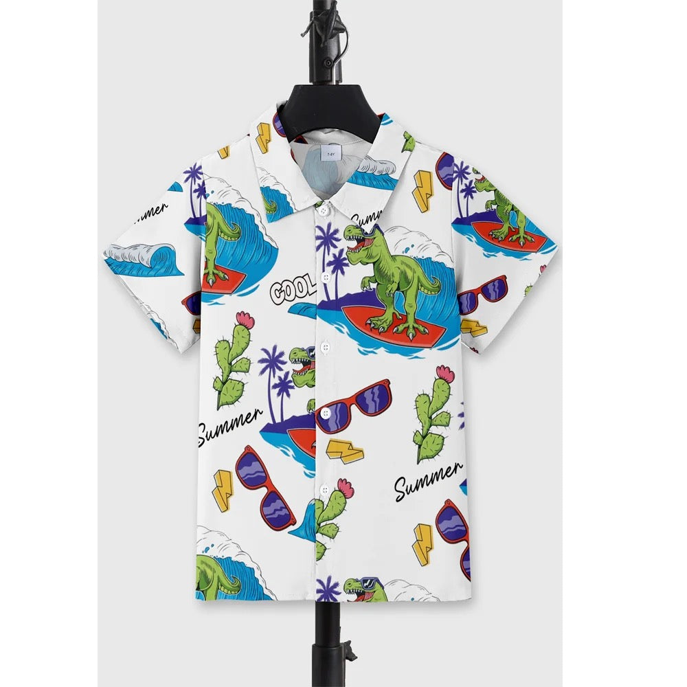 Boys Hawaiian graphic logo shirt FSH