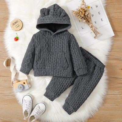 Baby boy 2 piece hoodie sweatsuit set FSH