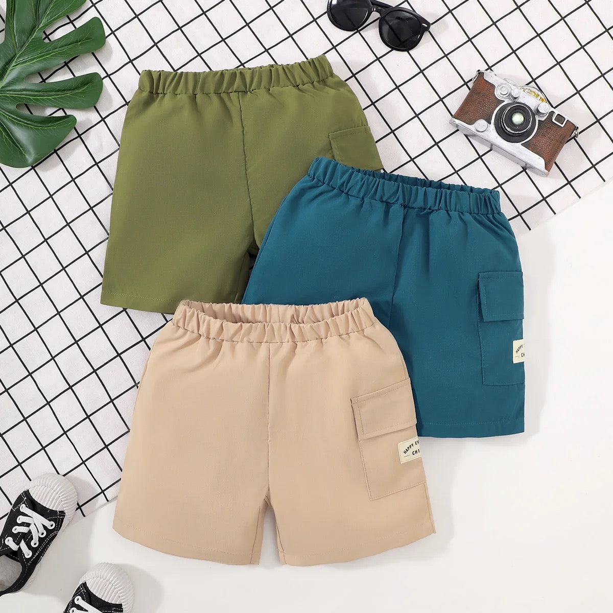 Boys solid color summer shorts FSH