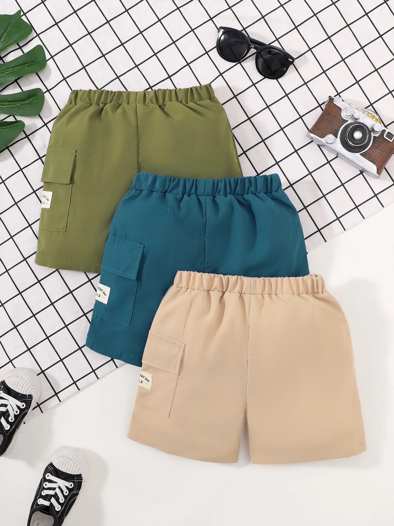 Boys solid color summer shorts FSH