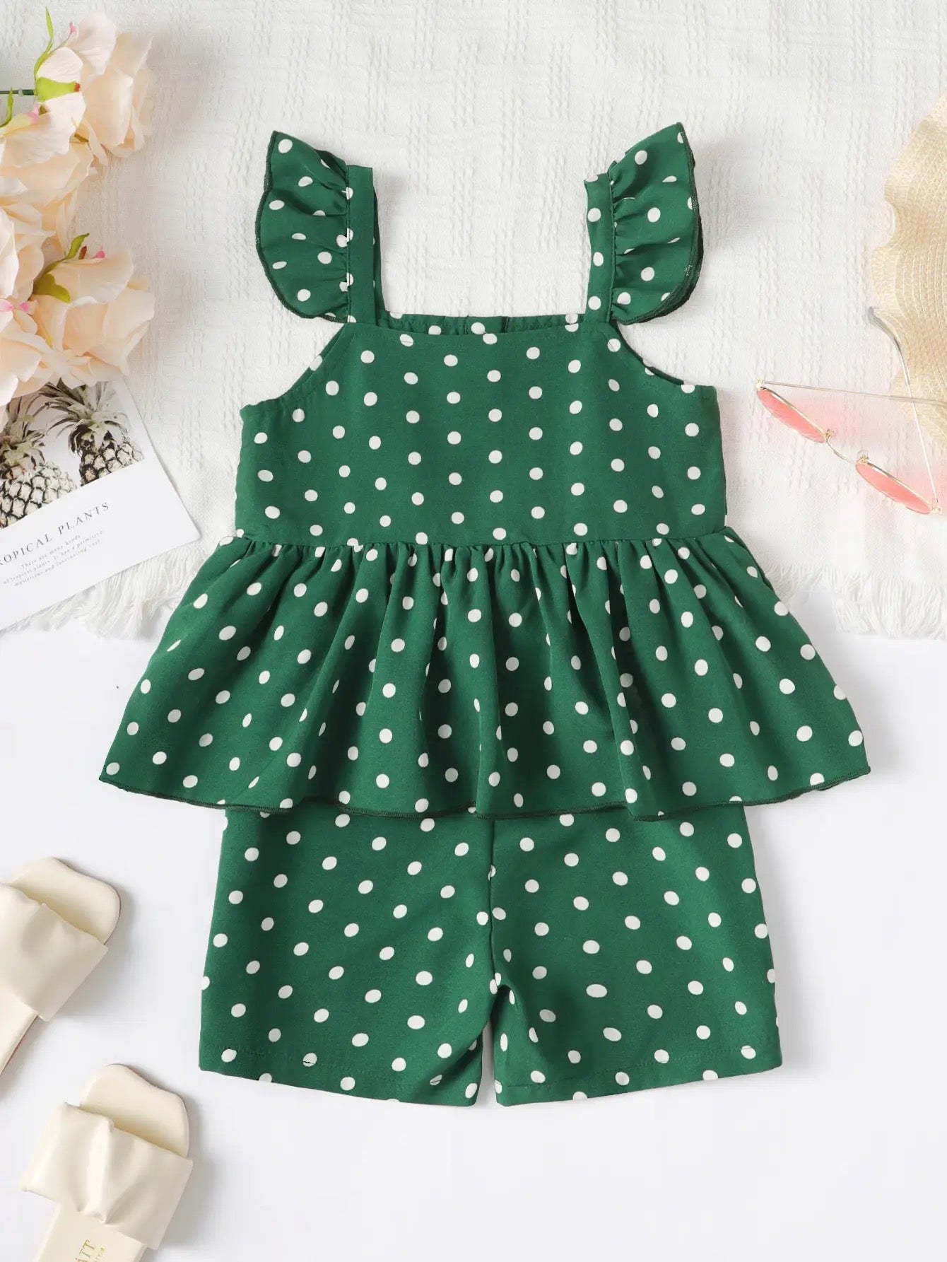 Girls polka dot 2 pc set FSH