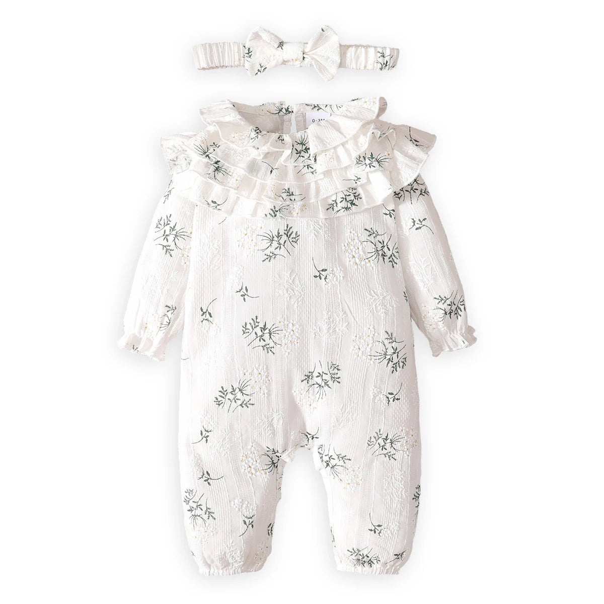 Infants girls long sleeve floral bodysuit FSH