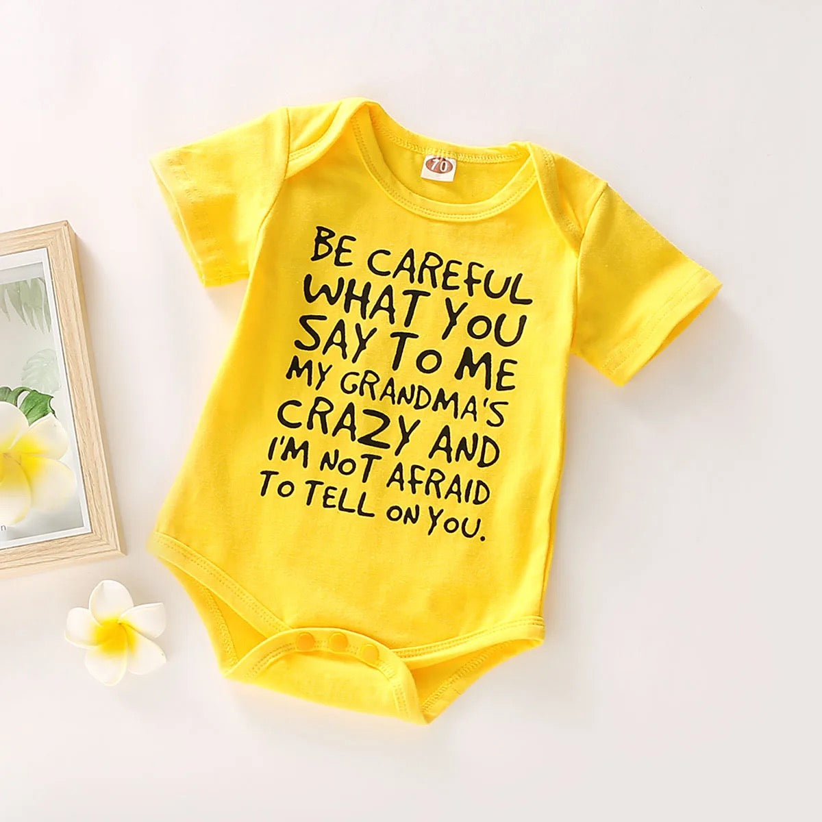 Baby printed letter onesie FSH