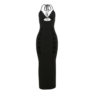 Women's Lace-up Hollow Lace Backless Dress