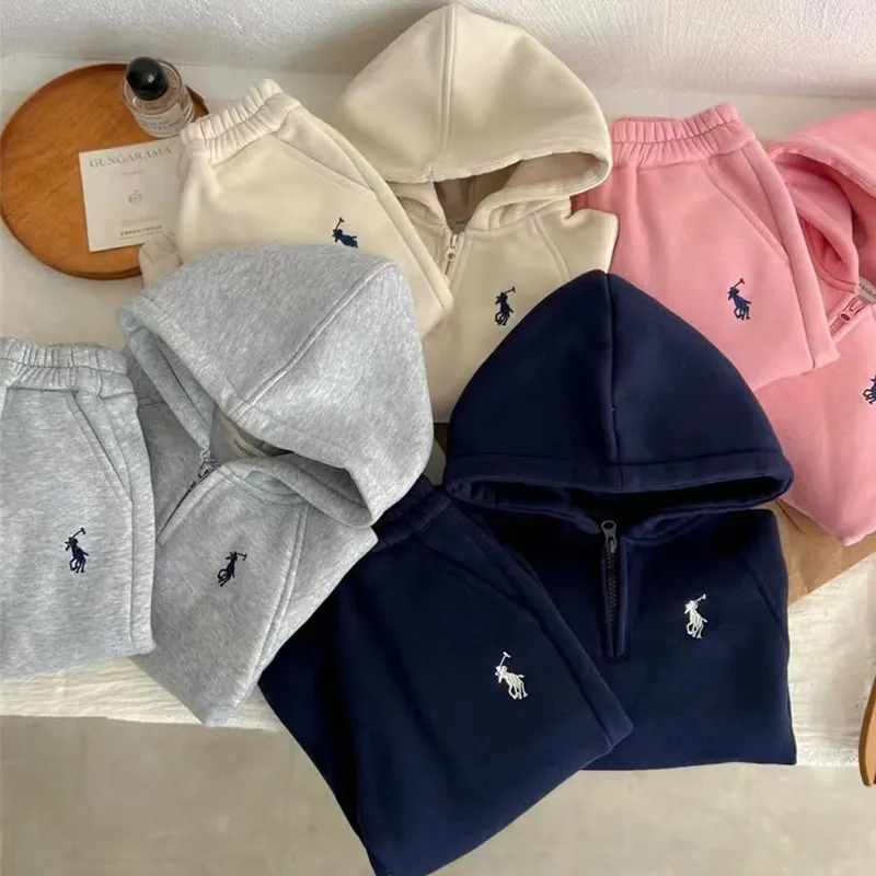 Tracksuit Set Sports Hoodie Pants 2PCS Kids Outfit Sportswear Suit Baby Boy