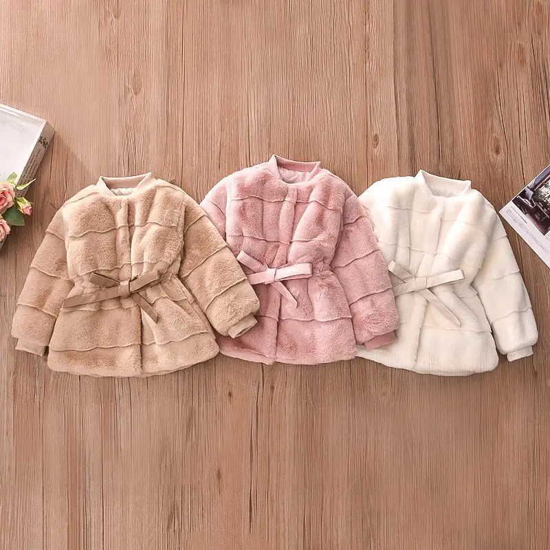 Baby Girls Clothes Children's Winter Infant Faux Fur Fleece Coat