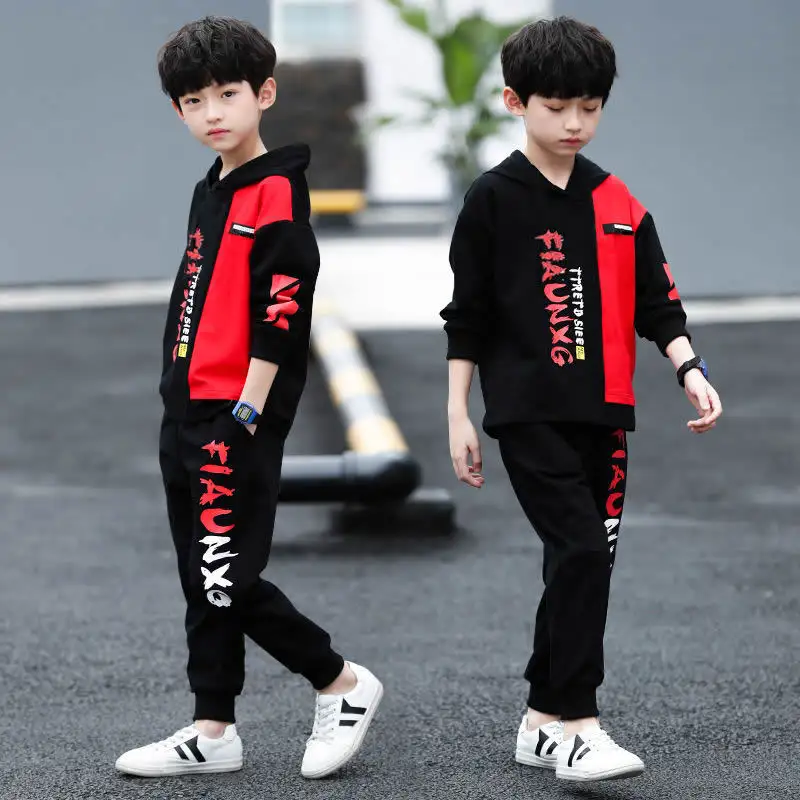 Hoodies + Pants Boys Clothing Sets 2 Pcs/set 2024