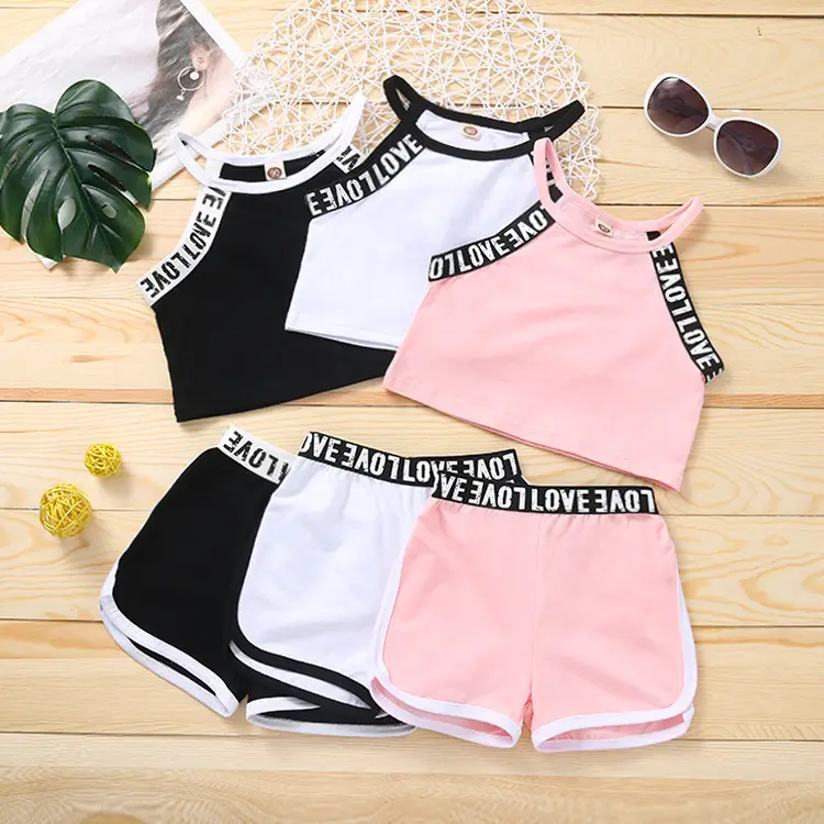 Girls Summer Casual Suit Toddler And Girls 2 pcs