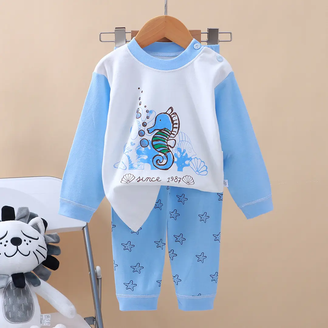 Long Sleeve Cotton Baby Pajamas Sets