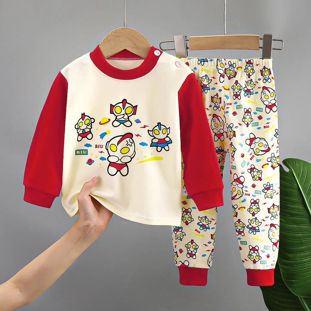 Baby Clothes Cartoon Kids Sleepwear Pyjamas Winter Long Sleeve