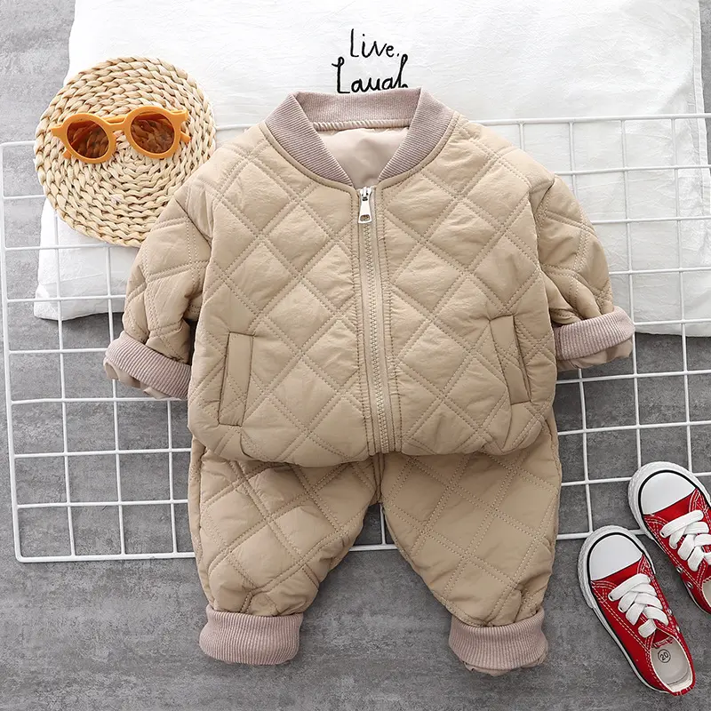 Winter Baby Clothes Fashion Long Sleeve Thick Warm Children Outfit Kids