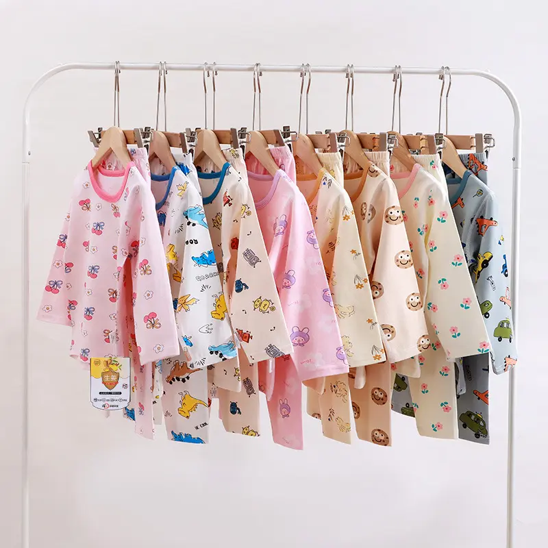 Kids Boys Girl Pajamas Set Custom Cotton Baby Clothing Sets Cartoon Winter Children's Pajamas Set