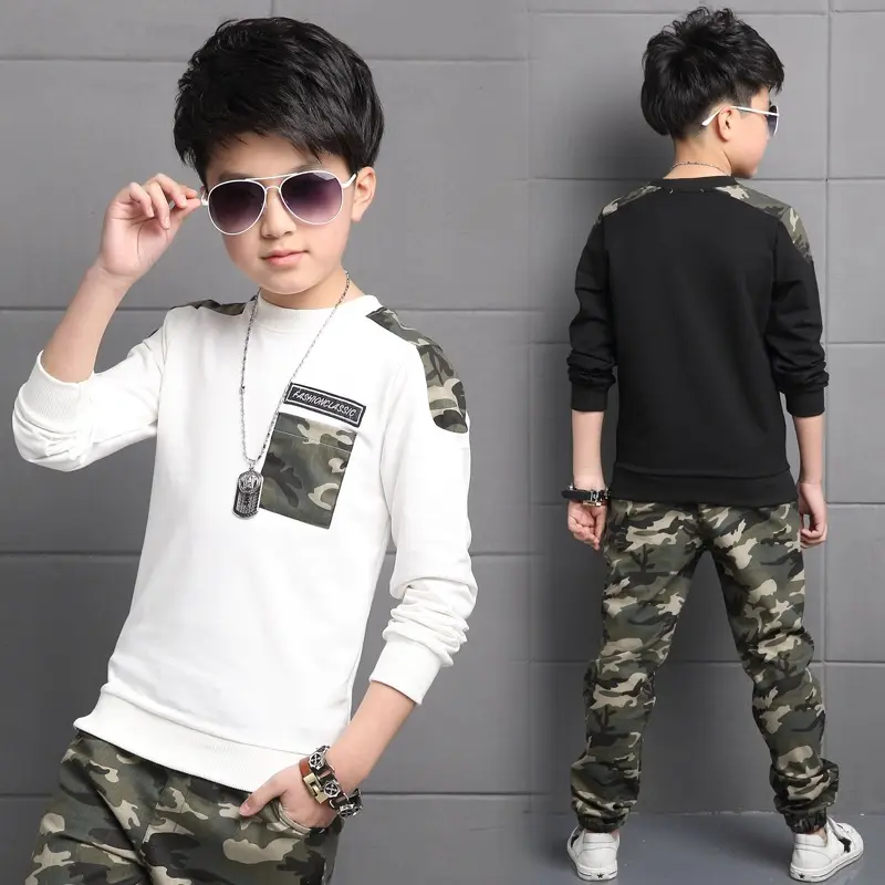 Autumn Baby Clothing Sets Children's Long Sleeve Suit Cotton Boy Sweatsuit Outfit 2Pcs Kids Sets
