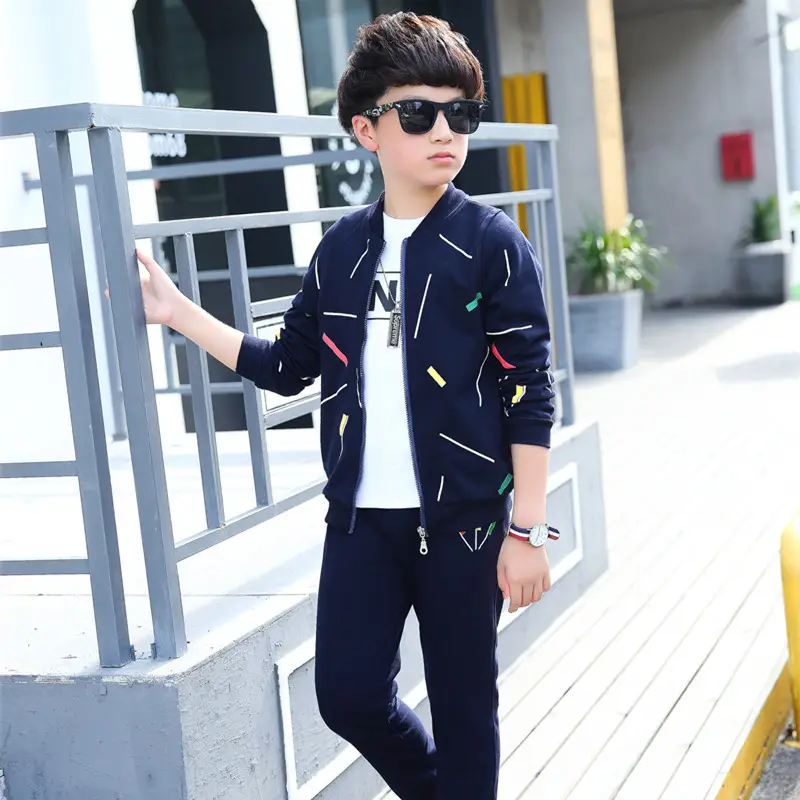 Boys Outfits Clothing Sets Kids Sets Clothes Boys Clothing Sets Long Sleeve 3Pcs Tracksuits Sweatsuit