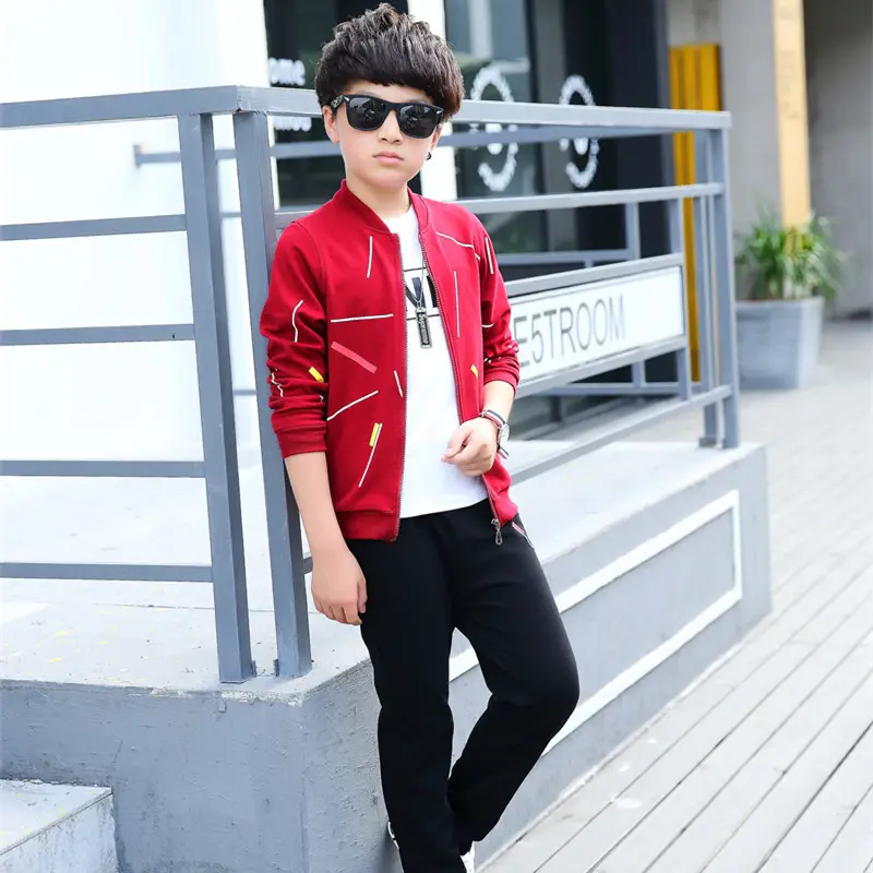 Clothes Boys Clothing Set Spring Autumn Long Sleeve Sweatshirt Coat Pants 3Pcs Kids Clothing